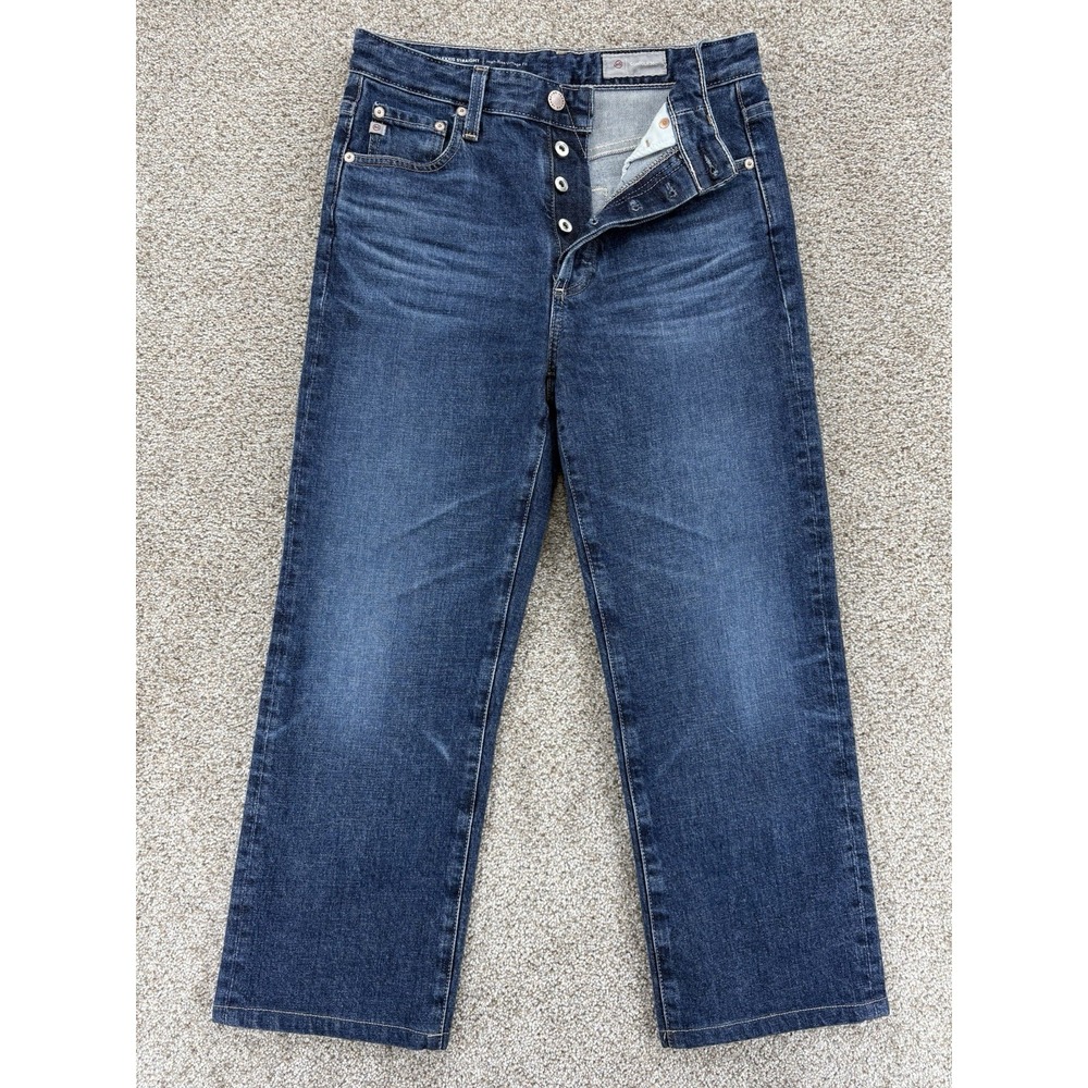 AG Alexxis Straight High Rise Vintage Fit Jean Womens 26 Crop in 8Ys Restoration